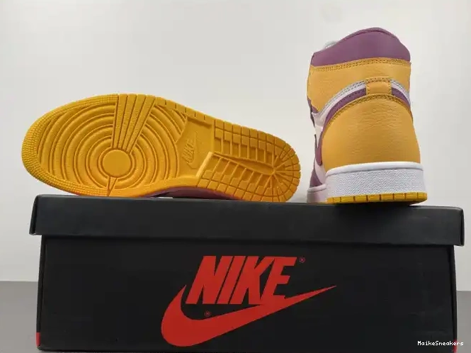 MaikeSneakers 555088-706 Jordan Air High 1 OG Brotherhood 0529